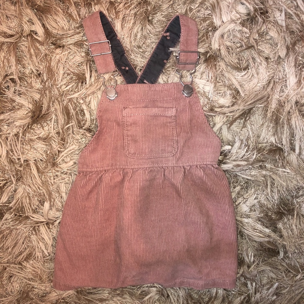 Zara baby pink courdory dress